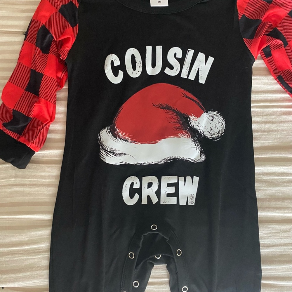 Cousin Crew Santa Hat Romper